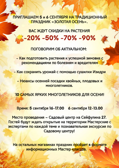 Праздник Золотая осень